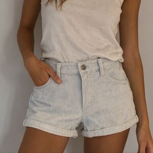 Levi's Classic Railroad Stripe Cuffed Shorts, 29, Hickory Stripe, Americana